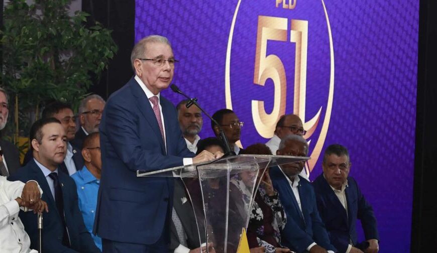 Danilo Medina asegura que el PLD regresará al poder en 2028 durante celebración de su 51 Aniversario